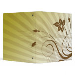 brown flower Avery Binder