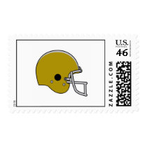 Brown Football Helmet Postage