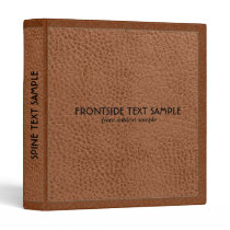 Brown Fox Leather Look Avery Binder 2