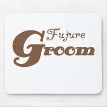 Brown Future Groom mousepads by weddingsareus Brown Future Groom mousepads