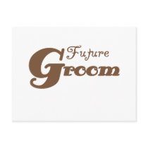 Brown Future Groom postcards