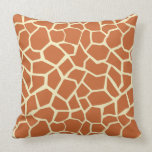 Brown Giraffe Pattern Pillows