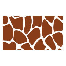 Brown Giraffe Print Pattern. Business Cards