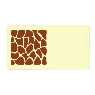 Brown Giraffe Print