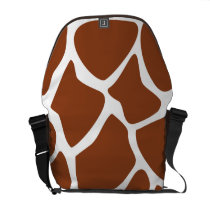 Brown Giraffe Print Pattern. Commuter Bags