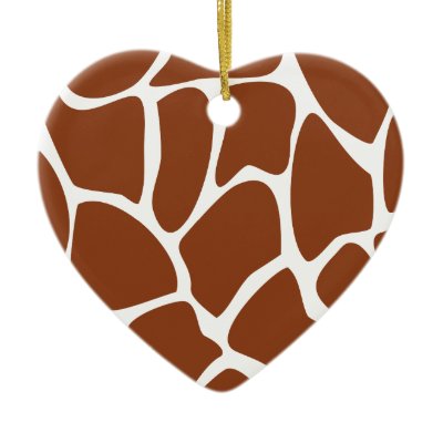 Brown Giraffe Print