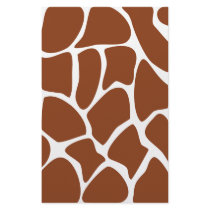 Brown Giraffe Print Pattern. Stationery