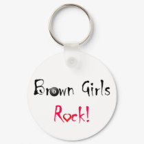 Brown Girls Rock Keychain
