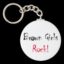Brown Girls Rock Keychain