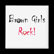 Brown Girls Rock Magnet magnets