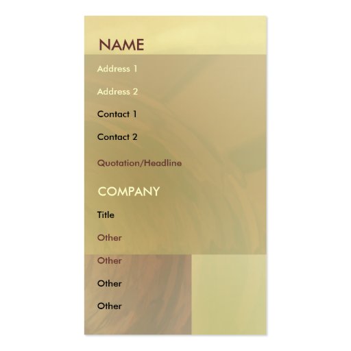Brown Gold Abstract Elegant Business Card