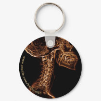 Brown/Gold C-Spine X-ray keychain by BeckCalli Brown/Gold C-Spine X-ray keychain