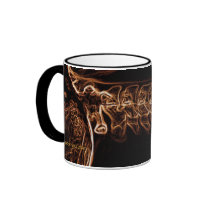 Brown/Gold C-spine X-ray  (no text) mug