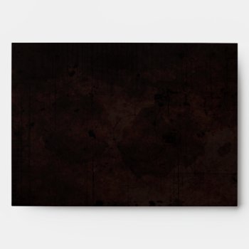 Brown Gothic Halloween Matching Wedding Envelope by juliea2010 at Zazzle