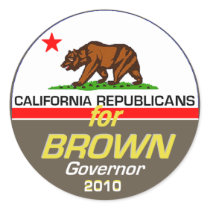 BROWN Governor Sticker