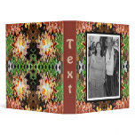 brown green abstract binders