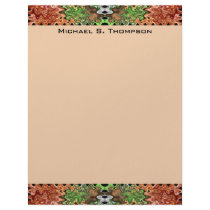 brown green letterhead
