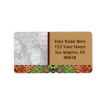 brown green photo labels
