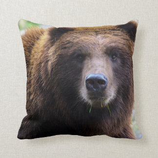 grizzly bear pillow