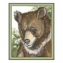 Brown Grizzly Cub posters