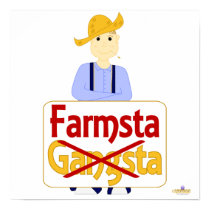 Brown Haired Grinning Farmie Blue Pants Farmsta X  posters