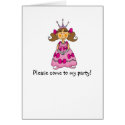 Brown haired princess cards
