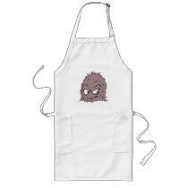 brown hairy furry monster aprons