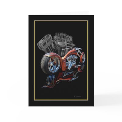Brown Harley Custom Card by fredsredt
