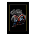 Brown Harley Custom posters by fredsredt Brown Harley Custom posters