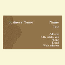 Brown Henna Business Card business cards