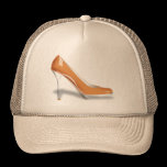 BROWN  HIGH HEEL SHOE Trucker Hat hats
