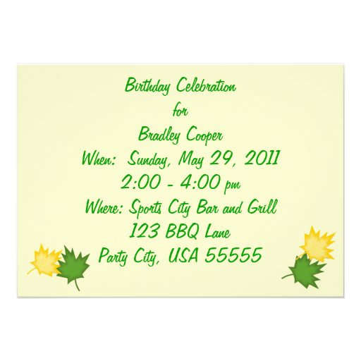 Brown Hoot Owl Birthday Party Invitation