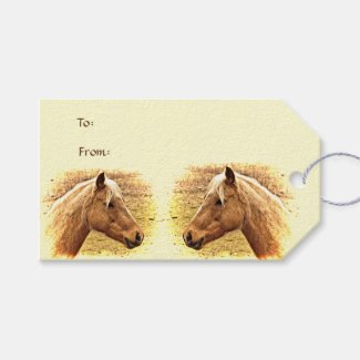 Brown Horse Animal Pack of Gift Tags