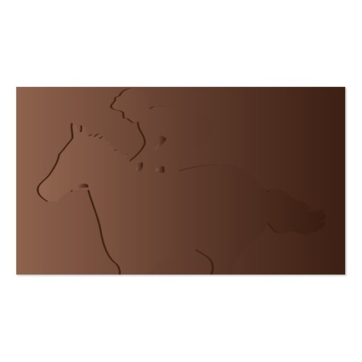 Brown Horse - Business Business Card Template (back side)