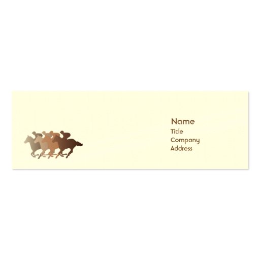 Brown Horse - Skinny Business Cards