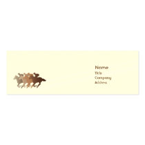 Brown Horse - Skinny business cards