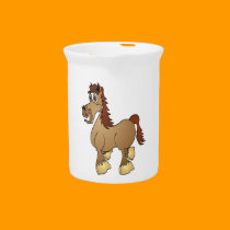Brown Horse White BKGRD pitchers