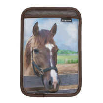 Brown Horse with Bridle Sleeve For iPad Mini at Zazzle