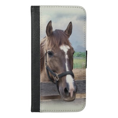 Brown Horse with Halter iPhone 6/6S Plus Wallet Case