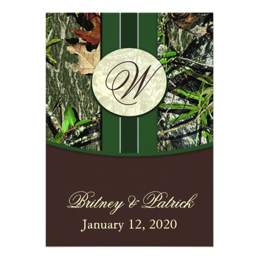 Camouflage Wedding Invitations