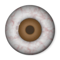 Brown Iris Eyeball  Magnet