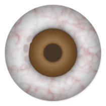 Brown Iris Eyeball Sticker
