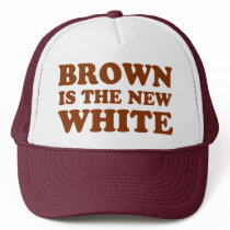 Brown is the new white! mesh hat