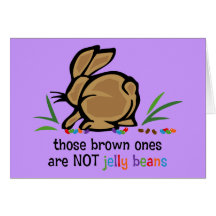 Brown Jelly Beans Greeting Card