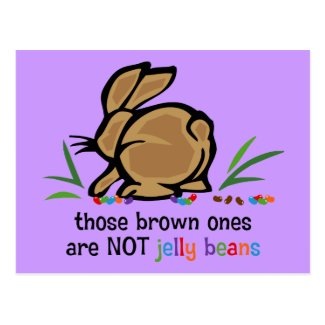 Brown Jelly Beans Postcard
