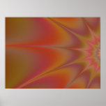 Brown Kaleidoscope decor room accent Print