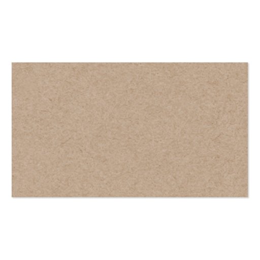 Brown Kraft Paper Background Printed Business Cards (front side)