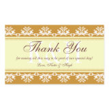 Brown lace border thank you out of town gift bag sticker