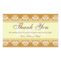 Brown lace border thank you out of town gift bag sticker