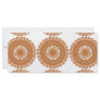Brown Lace Pattern Design. Rack Card
